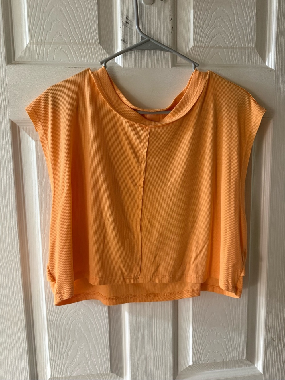 Womens Altard State Lightweight Orange Women's Top - Sleeveless Boxy Tee